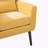 Kawonna Modern Accent Chair,Chenille Arm Chairs for Living Room,Upholstered Mordern Armchair,Comfy Soft Padded Lounge Chair in Small Space, Bedroom, w/Pillow, Solid Wood Leg-675996319