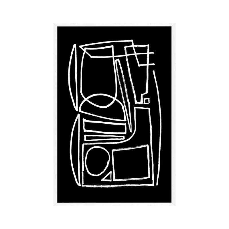 Stark by Dan Hobday - Print on Canvas, White Framed, 101.6cm H x 66.04cm W x 3.81cm D