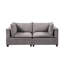 Ensemble de canapé-lit en tissu gris clair Madison