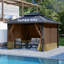 Paroi latérale en polyester pour pavillon de jardin Aoodor-121327738-109918659
