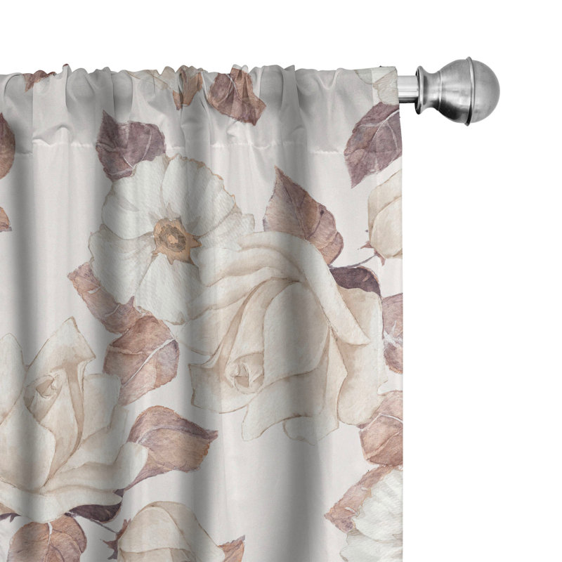 Thorfast Semi Sheer Curtain Pair, 28" W x 84" L