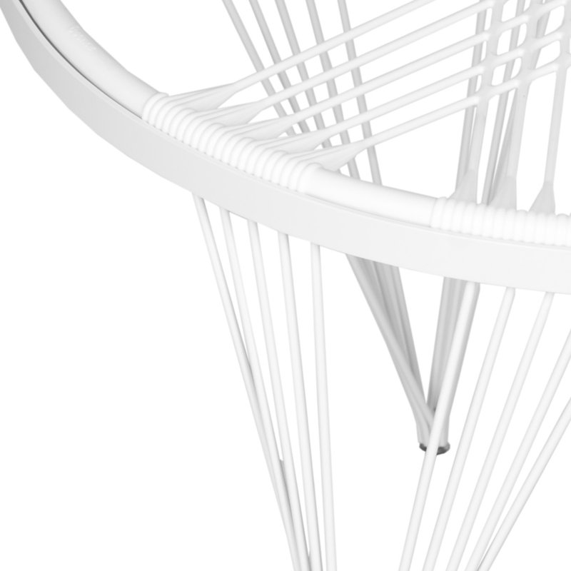 Fauteuil Papasan de 36 po de largeur, Blanc
