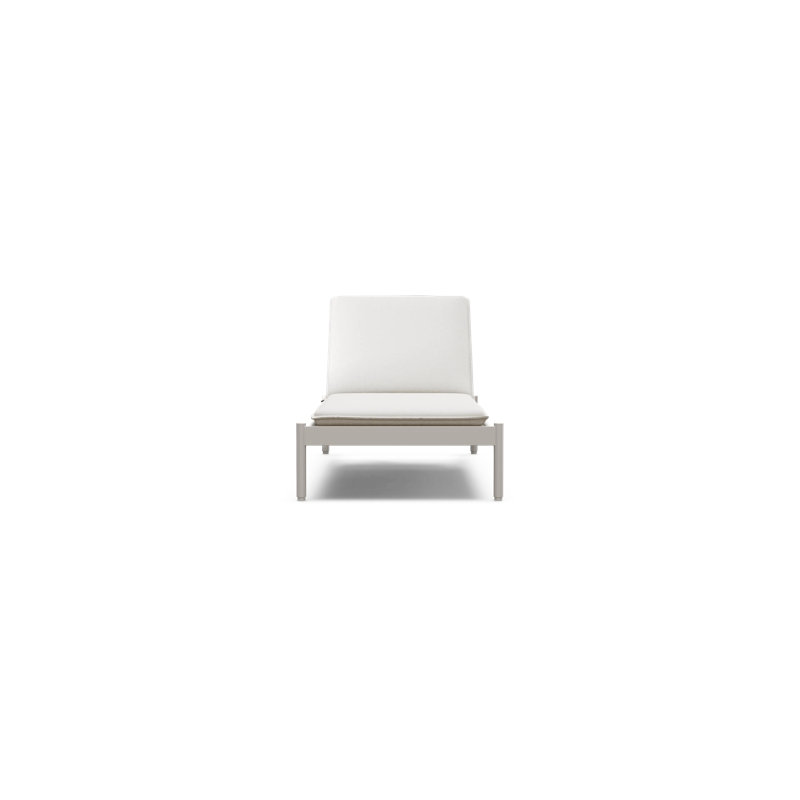 Terra Sun Lounger, Sunbrella Origin Putty Cushion/Tan Frame