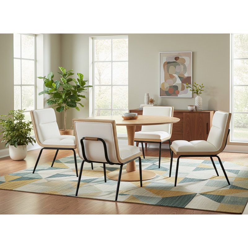 Chaise Viceroy, Tissu crème en polyester