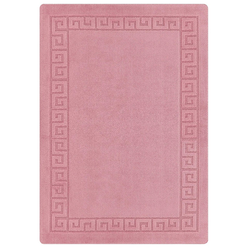 Pink Non Slip ROCCO Area Rugs & Runners – Luxury Living Room Carpet, Bedroom Rug, Kitchen Floor Mat & Hallway Door Mat