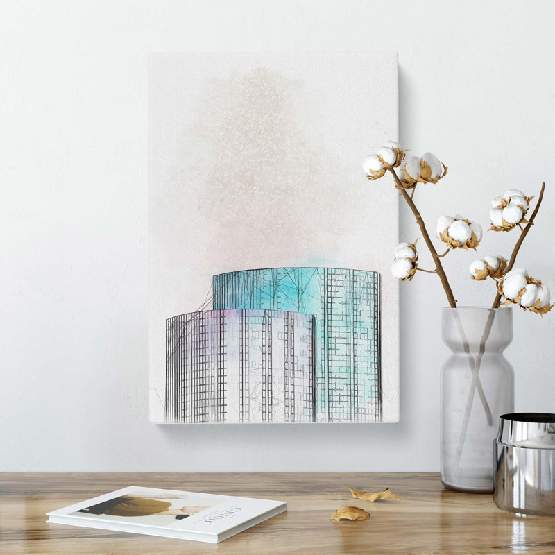 Sketching The Architecture Vol.21 - Wrapped Canvas Print, 91cm H x 60cm W x 3cm D