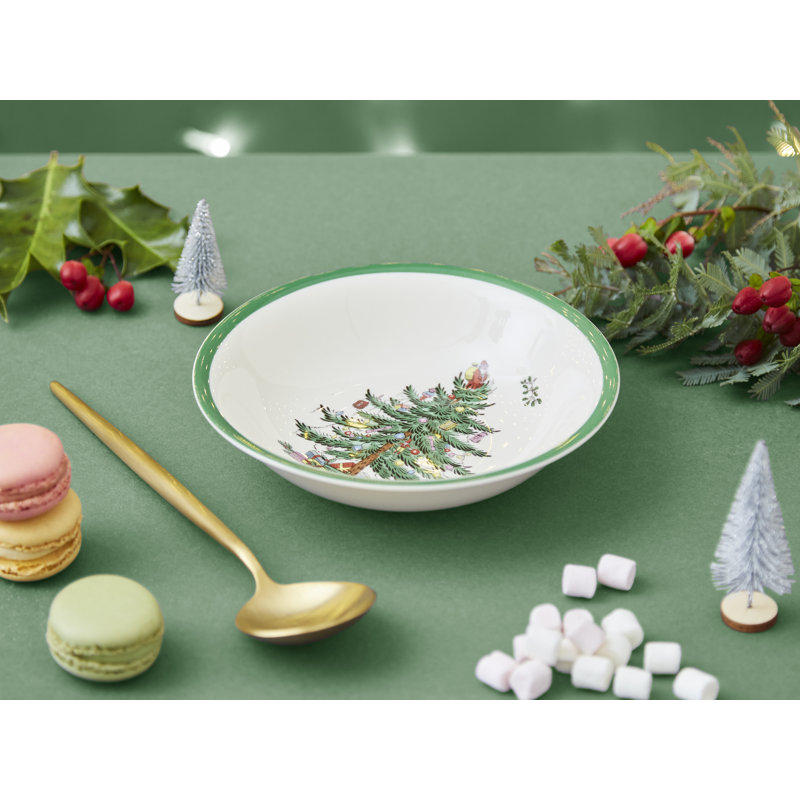 Spode Christmas Tree Cereal/Oatmeal Bowl 5.5"