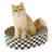 Cat Scratcher Cardboard,2 In 1 Oval Cat Scratch Pad Bowl For Indoor Kitty Grinding Claw,Round Kittens Scratching Board Corrugated Lounge Pet Beds&Furniture Protector For Couch&Carpets&Sofas