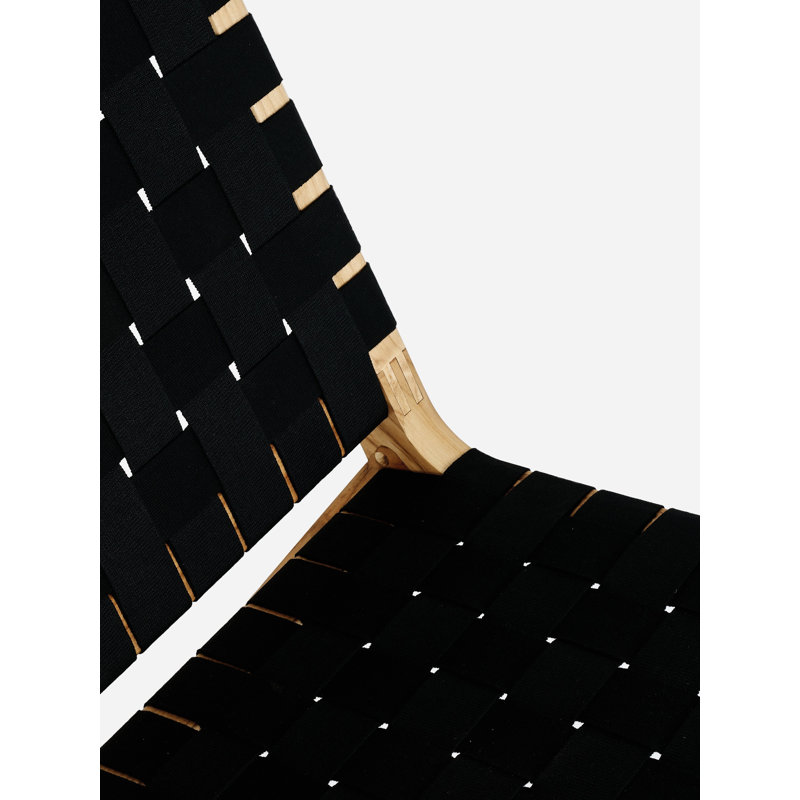 Casares Lounge Chair, Natural, Black/White Geometric