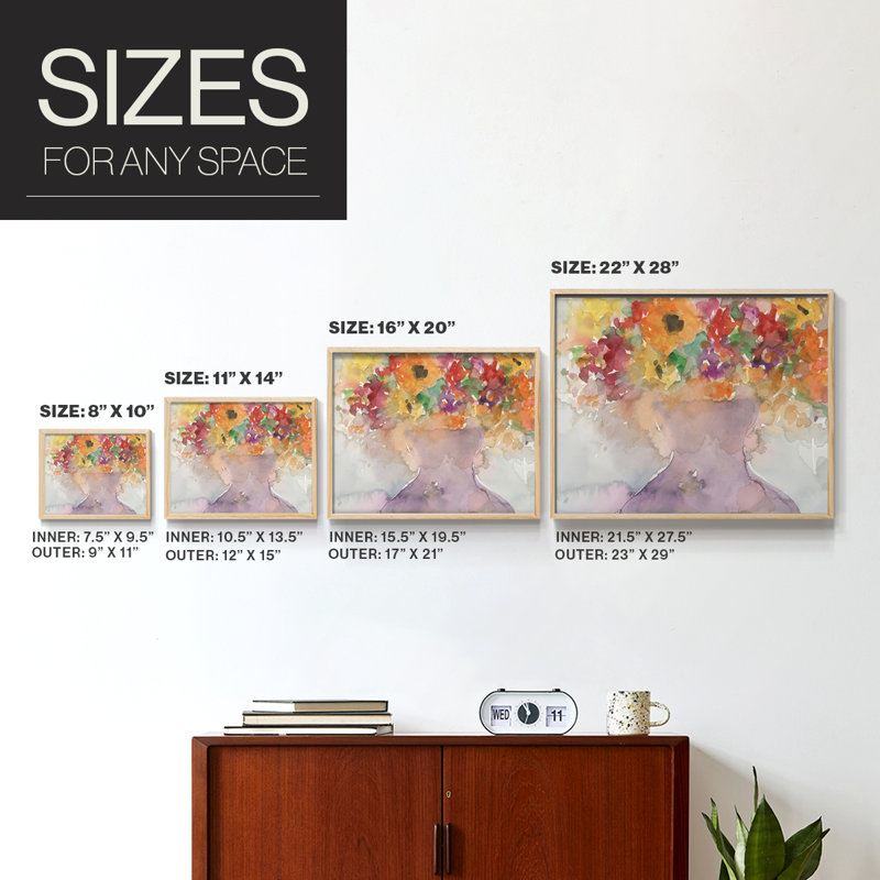 «Garden Flair I», reproduction encadrée, H 8 po x l 10 po, Naturel