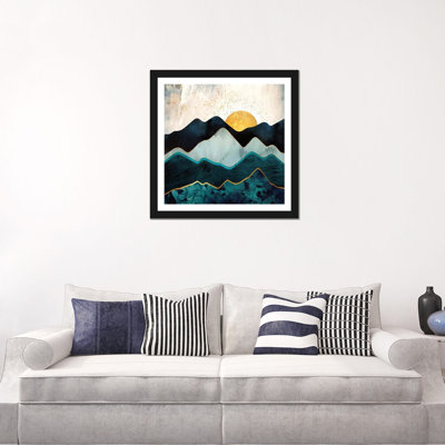 Glacial Hills - impression d'art graphique