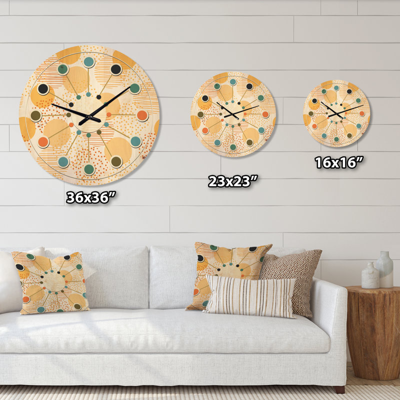 Horloge murale circulaire, Moyenne