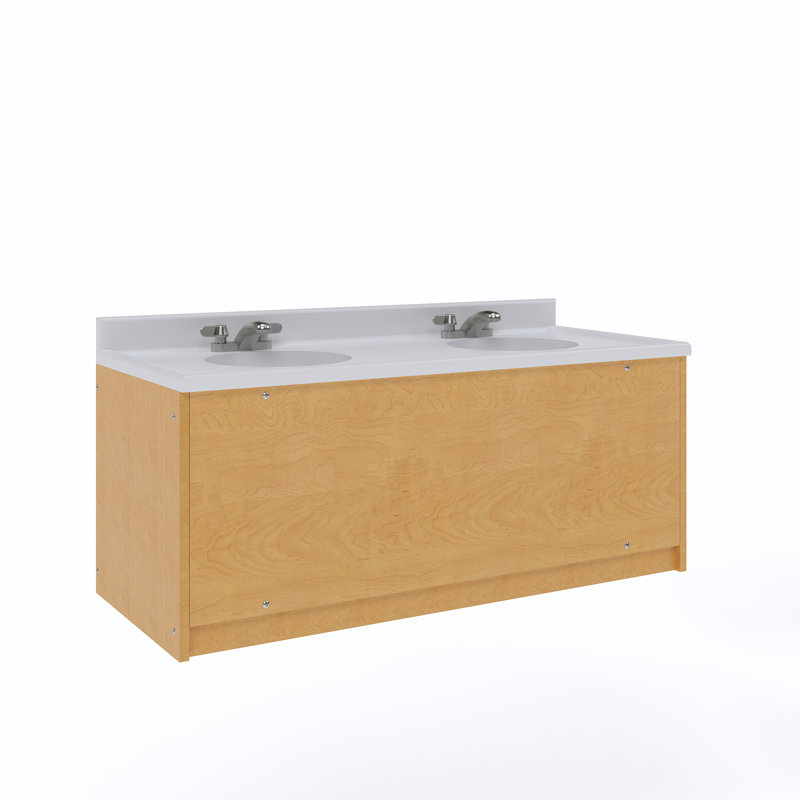 Ensemble de meuble-lavabo double 49 po, Érable, Non