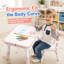 Ensemble de table pour enfants 5 en 1 et 2 chaises réglables en hauteur avec rangement, table d'activités pour tout-petits pour blocs de construction, dessin, lecture, repas, jeu de sable et d'eau-133287698