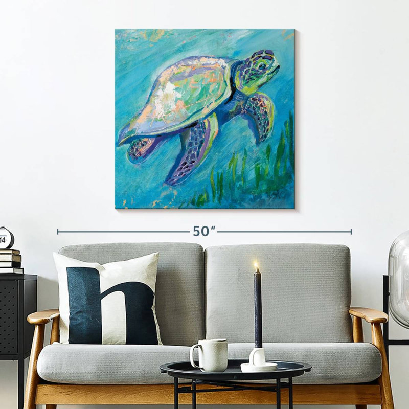Tortue de mer Brampt, H 30 po x l 30 po