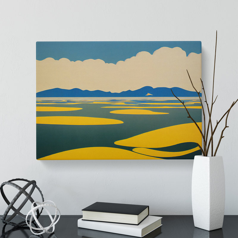 Modern Lake Pop Art - Wrapped Canvas, 40cm H x 60cm W x 3cm D