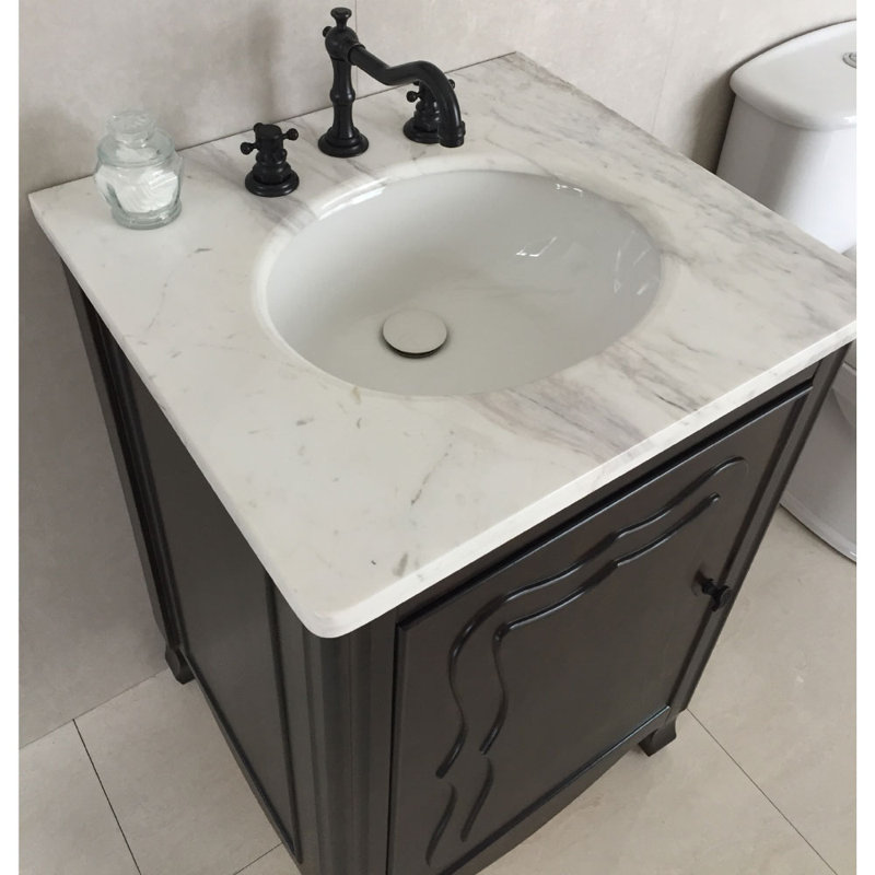 Lounsbury 24'' Single Bathroom Vanity with Top, White