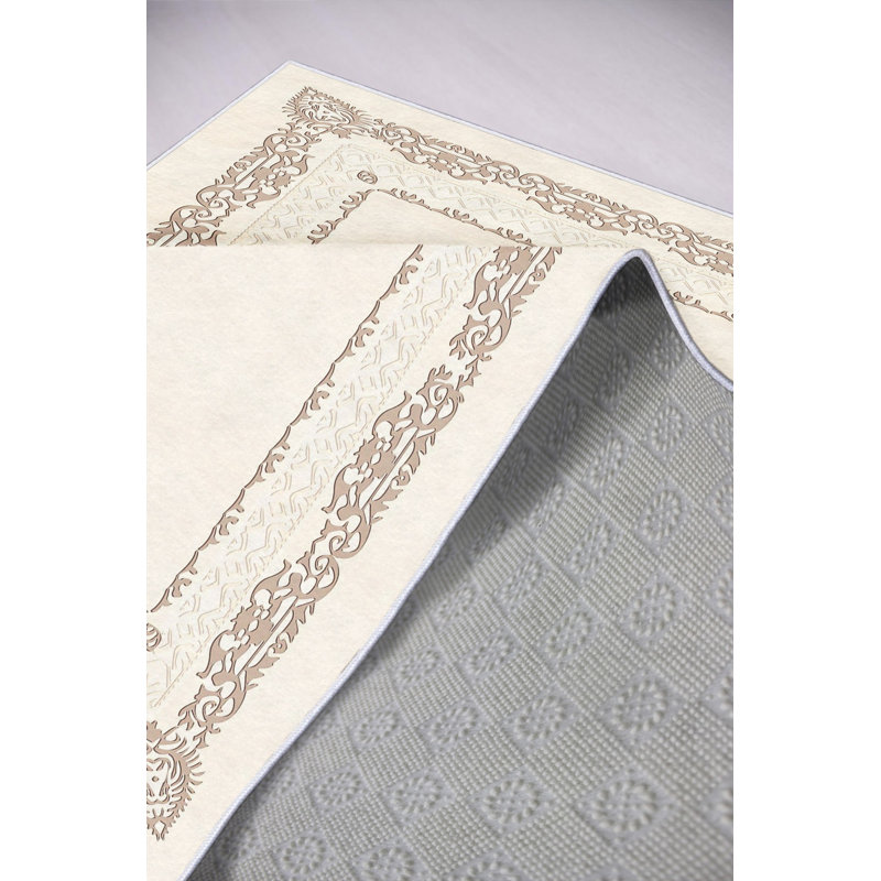 High-Quality Hall Carpet, 3.3 x 6.6 Feet, Brown | 100% Polyester, 650 GSM | Antibacterial, Eco-Friendly, Non-Slip PVC Dot Underside | Machine Washable, 0.2 in Pile Height | Perfect for Home Entryway & Living Areas