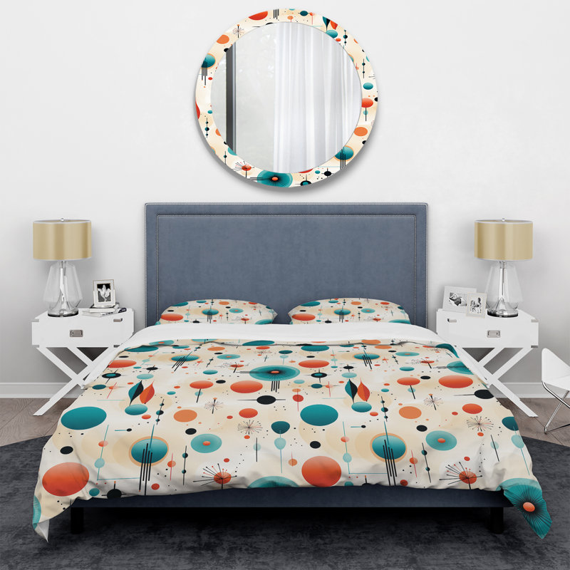 Ensemble de housse de couette en microfibre Aleksandar, Housse de couette pour très grand lit et 2 très