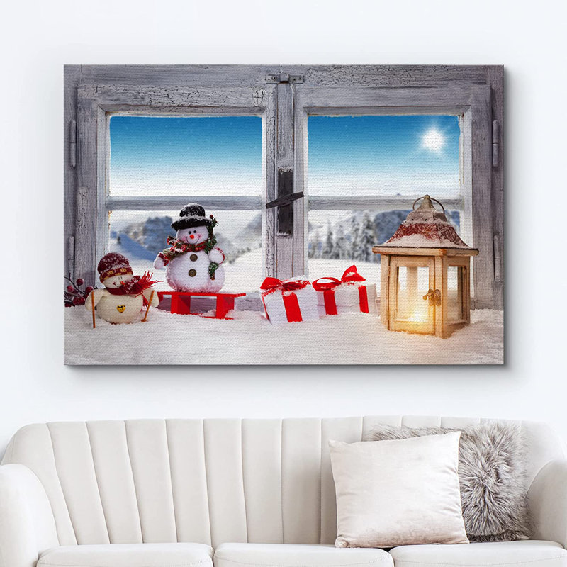 «Christmas Holiday Celebration», impression sur toile tendue, H 16 po x l 24 po x P 1,5 po