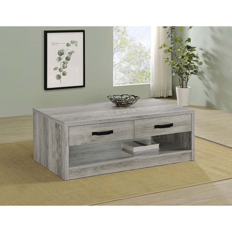 Table basse à 2 tiroirs Nuberg Grey Driftwood