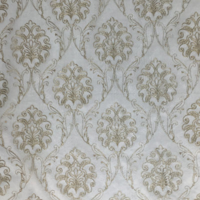 Metallic Damask Sheer | Sheila Fabric_SHEILA