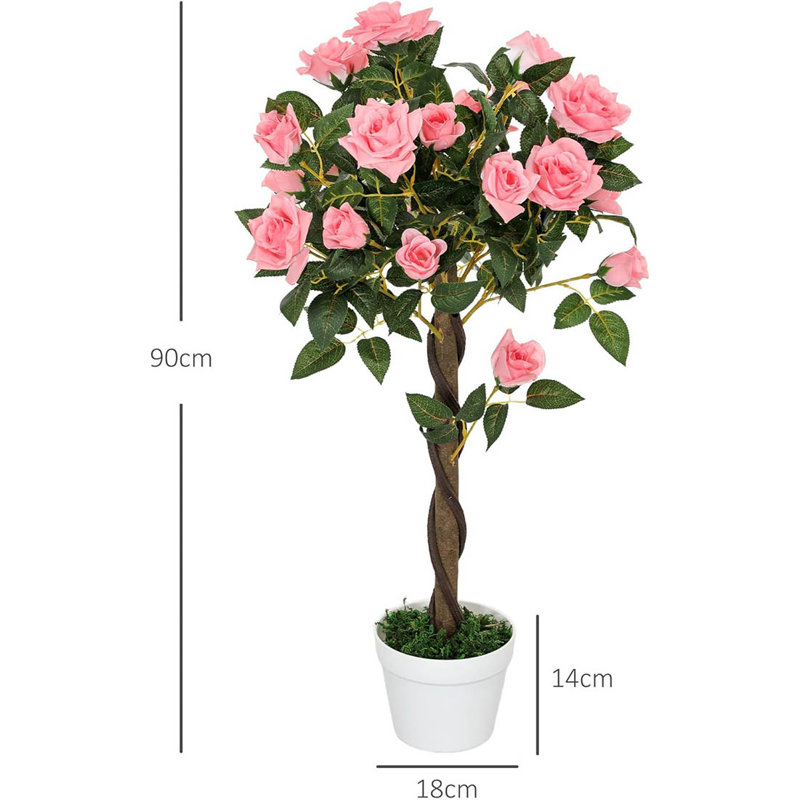Arrangement in Pot, Pink