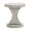 Table d'appoint piédestal en forme de sablier de 44,5 cm (17,5 po) – Pierre légère, entièrement assemblée pour une utilisation intérieure et extérieure-78315365