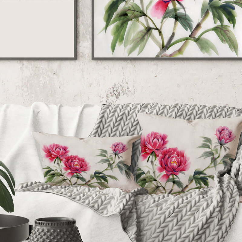 Floral Throw Pillow