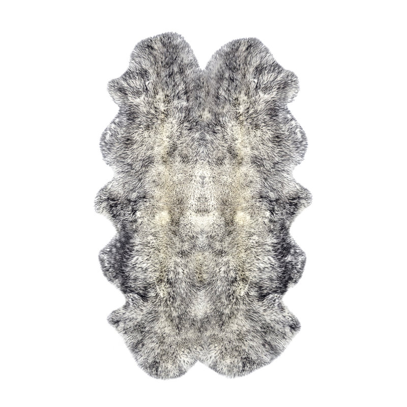 Tapis gris en peau de mouton Chatterton