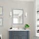Fulton Single Light Glass Steel Dimmable Armed Sconce