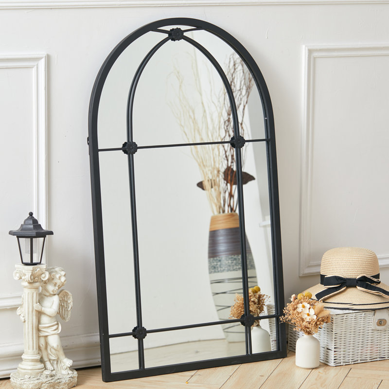 Iron Bowfront Mirror