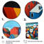 "Blue and Orange Cityscape Chronicles", reproduction d'art sur toile-88538025-88538026