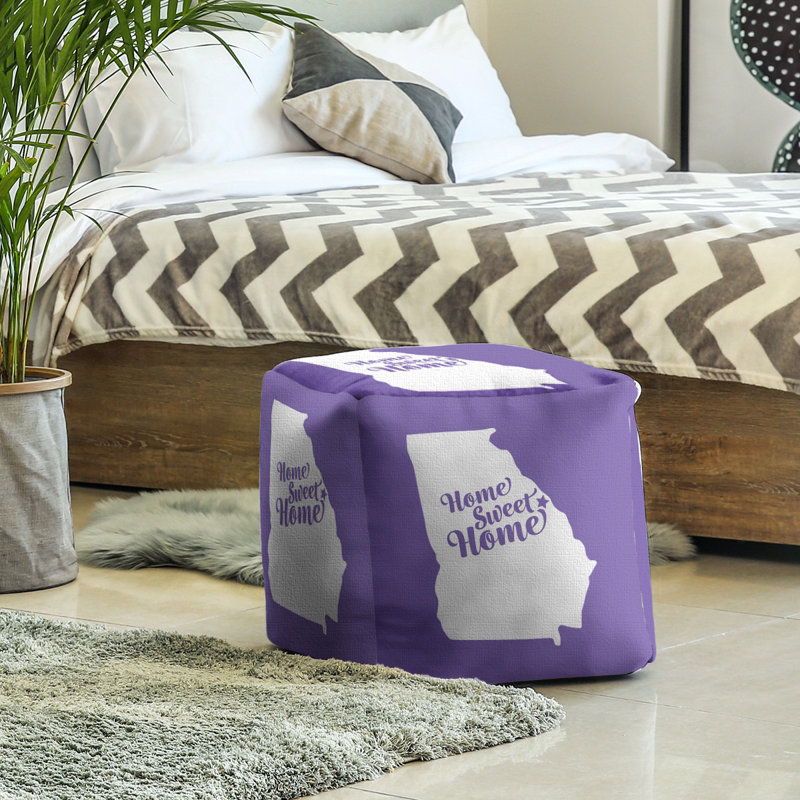 Repose-pieds à cubes georgia the home augusta, Mauve