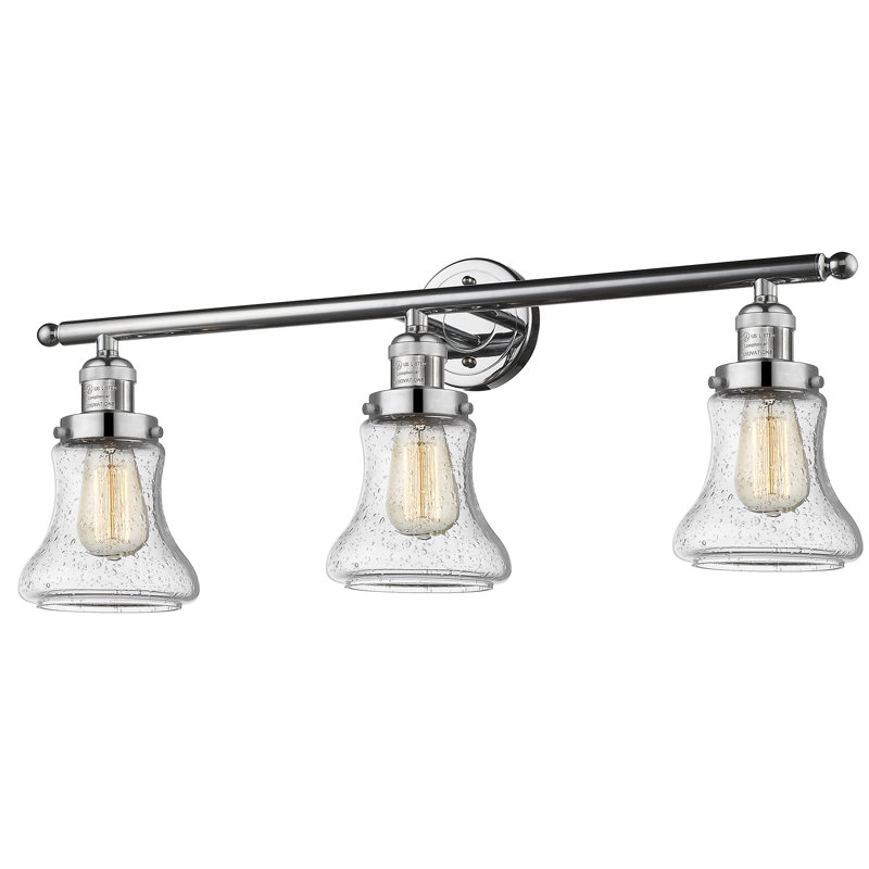 Edda 3 - Light Dimmable Vanity Light, Polished Chrome, Clear