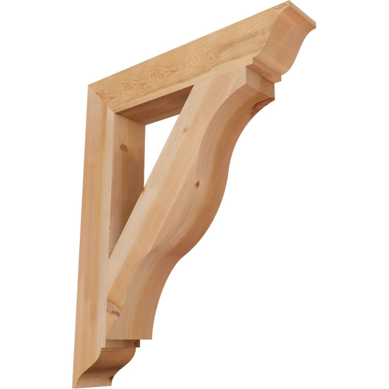 Support traditionnel Funston, H 42 po x l 5,5 po x P 34 po, Cèdre rouge de l'Ouest, Lisse