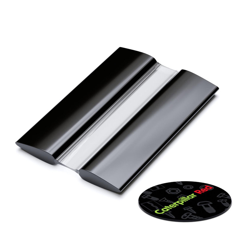 5x Black 50 mm Acrylic Low Profile Flexible Living Hinges, Continuous