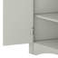 Armoire de rangement triangulaire pour salle de bain avec tablettes réglables, armoire de plancher autoportante-525799377