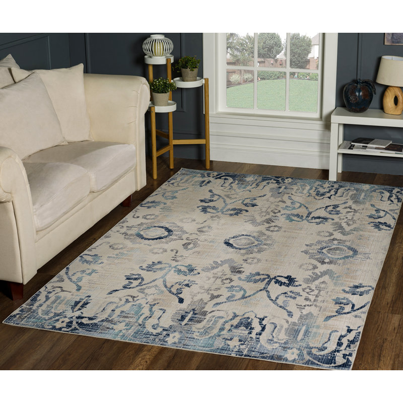 Morvant Floral Indoor Rug, Rectangle 7'8" x 10'2"