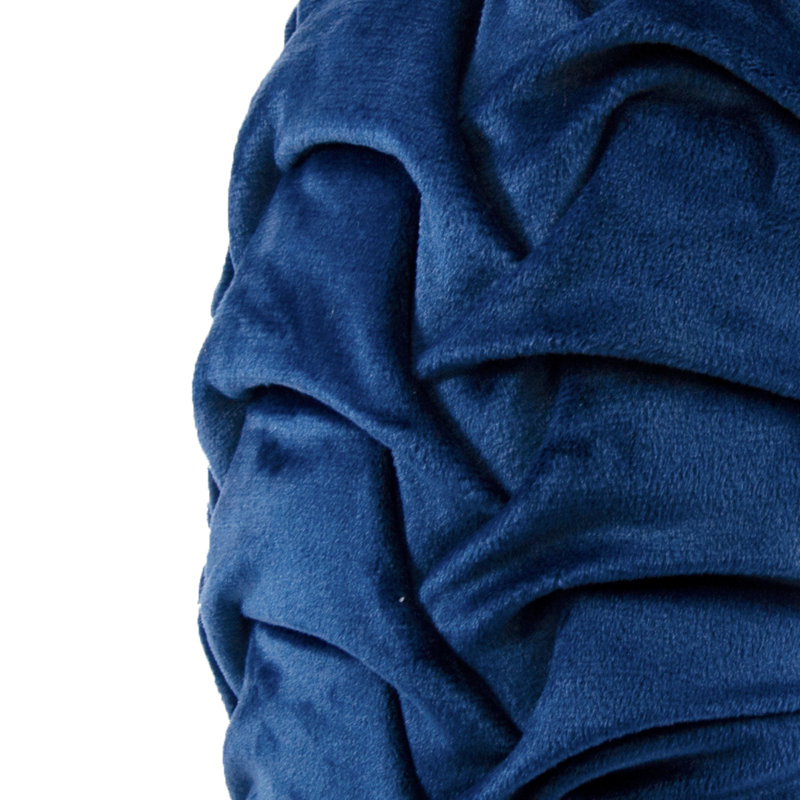 Housse de coussin Reyna, Bleu marine, H 15 po x l 15 po