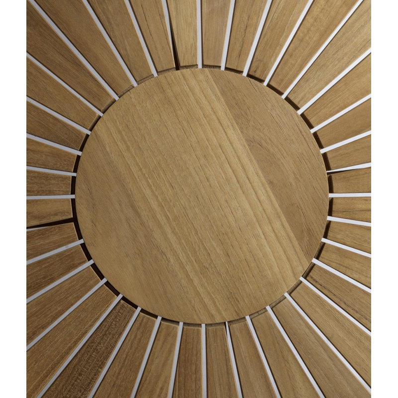 Sammen Outdoor Round Teak Garden Table