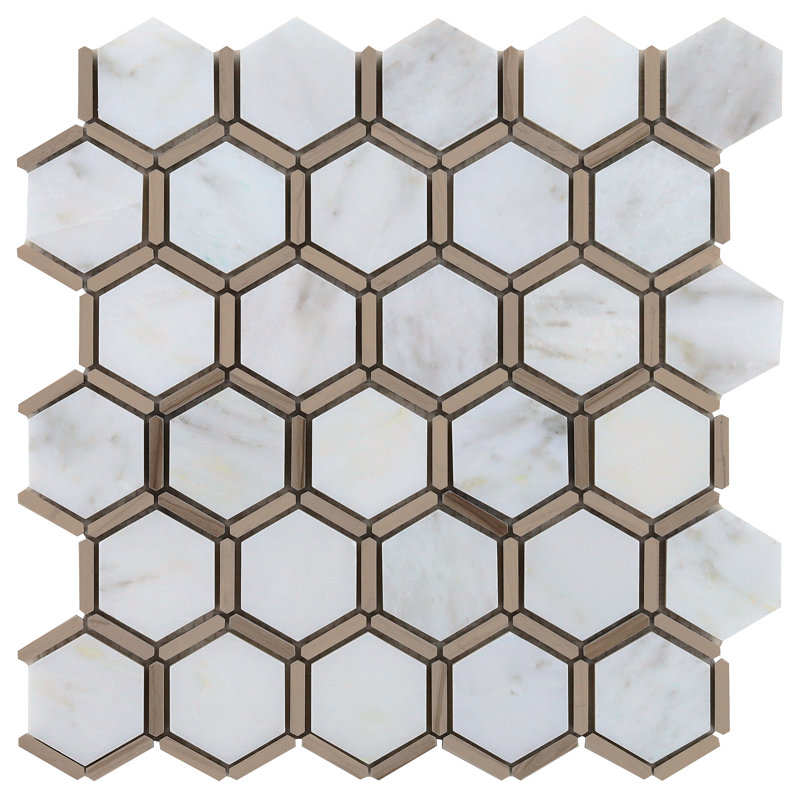 Carreau de mosaïque 2 po x 2 po Ambrosia, Ardoise havard