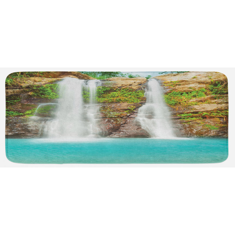 Rustic Polyester Kitchen Mat