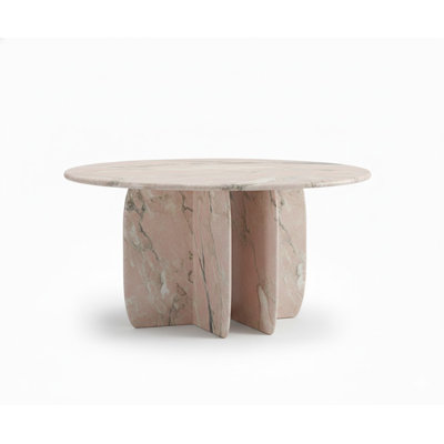 Table de salle à manger Catus - Extérieur avec finitions en marbre Estremoz Rosa