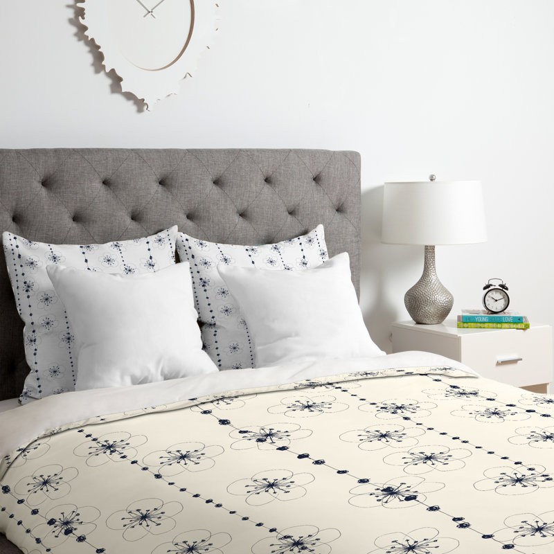 Ensemble de housse de couette fleur cascade, Housse de couette pour très grand lit et 2 très 