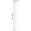 Fence Posts 12 Pcs Powder-Coated Steel-1753987491-1753982559