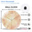 Horloge murale en cristal 12 po