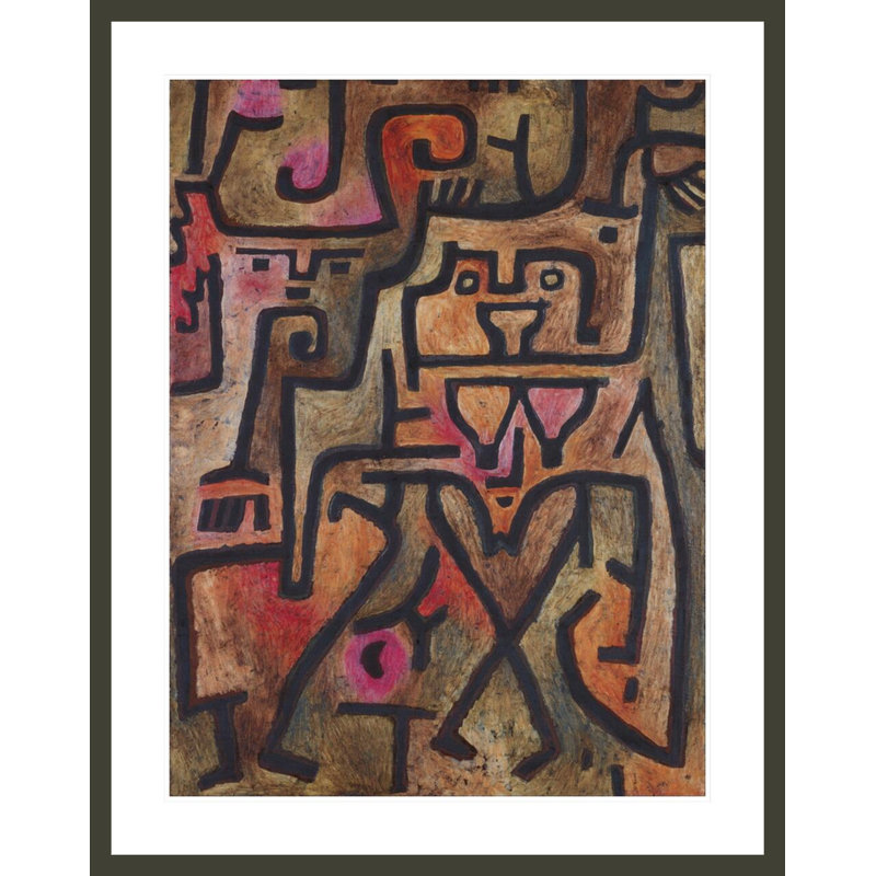 «Forest Witches» par Paul Klee, impression giclée encadrée, 41.5" H x 32.93" W