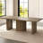 85.03" Rectangular Brown Dining Table Set with 8 Chairs for Kitchen, Bar, Living Room,Modern Farmhouse Large Kitchen Table Set-261552133