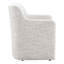 Chaise avec accoudoirs rembourrée avec roulettes Orya-1708436284